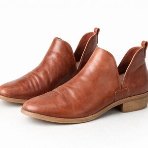 Women’s Brown Leather Slip-On Shoes